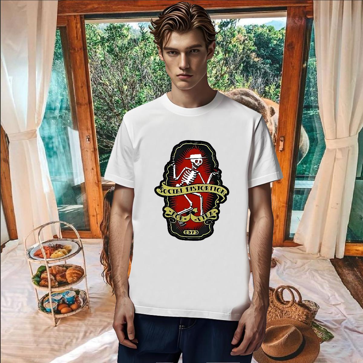 High Quality Mens T Shirts 230g 100% Cotton skull Daily Outfit Custom Print Plus Size O-Neck Short Sleeve Couples T Shirts Brand Clothes