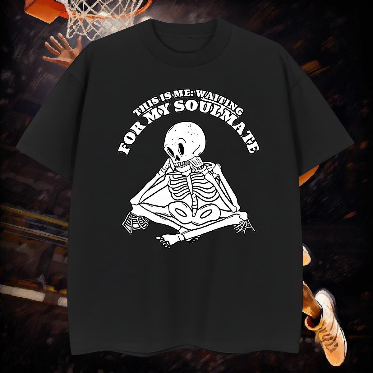 High Quality Men T Shirts 100% Cotton 230g skull Daily Outfit Custom Printing Breathable Mens Tshirts 2024 New Tees