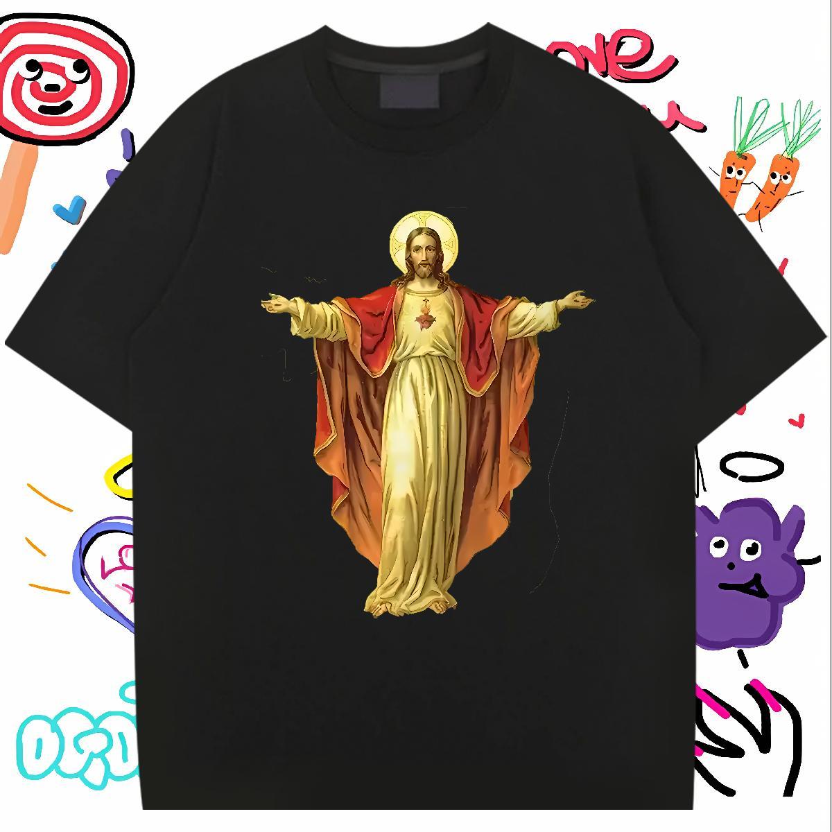 Comfortable T Shirt For Man 230g Pure Cotton gold Daily Wear Anime O-Neck Short Sleeve Mens Tshirts DIY Customized Tops Tees