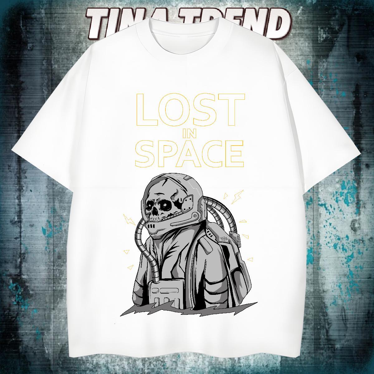 Brand T-Shirts for Men 230g Cotton skull Home Outdoor Oversized Short Sleeve Soft Men Tshirts Classic Clothings