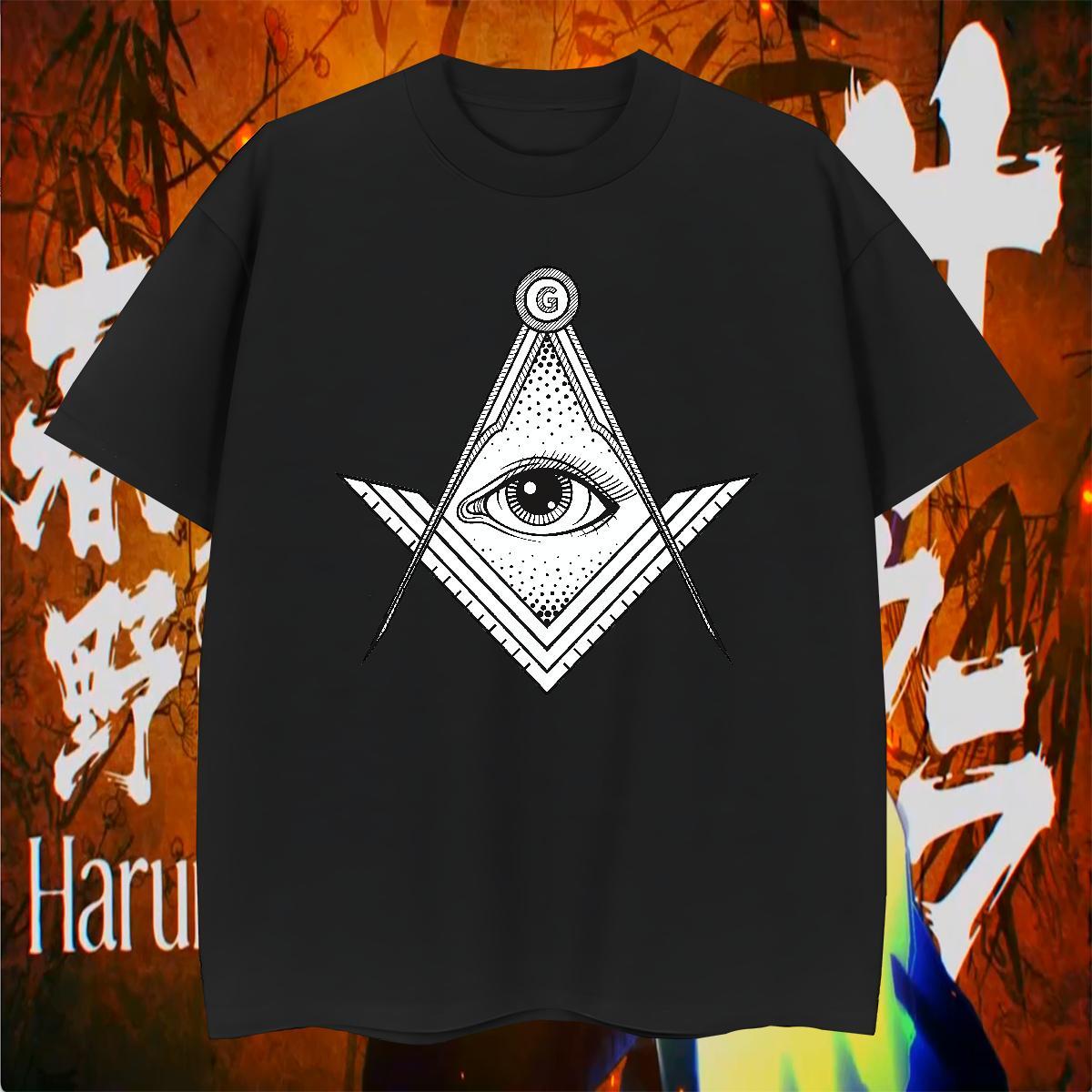 Wholesale T Shirts Men 230g Cotton eye of the devil Daily Outfit DIY Logo Oversized Breathable Crew Neck Mens Tshirts Brand Wear