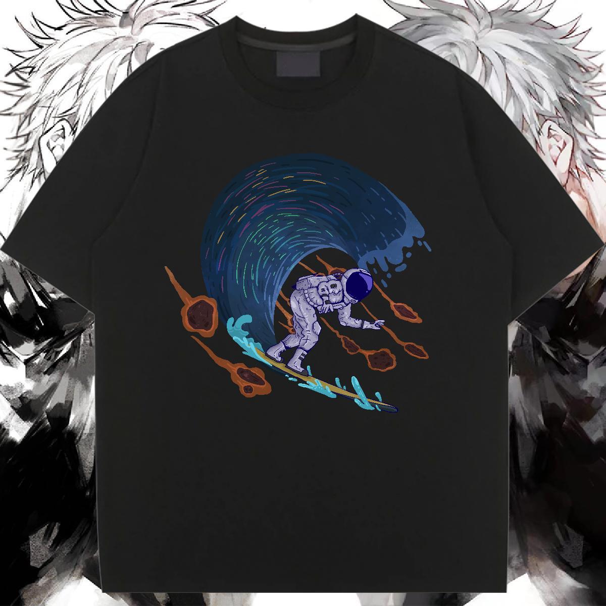 High quality Lady T shirt 230g Cotton animal Daily Wear Womens T Shirts Breathable Soft Anime Print Tees Shirts