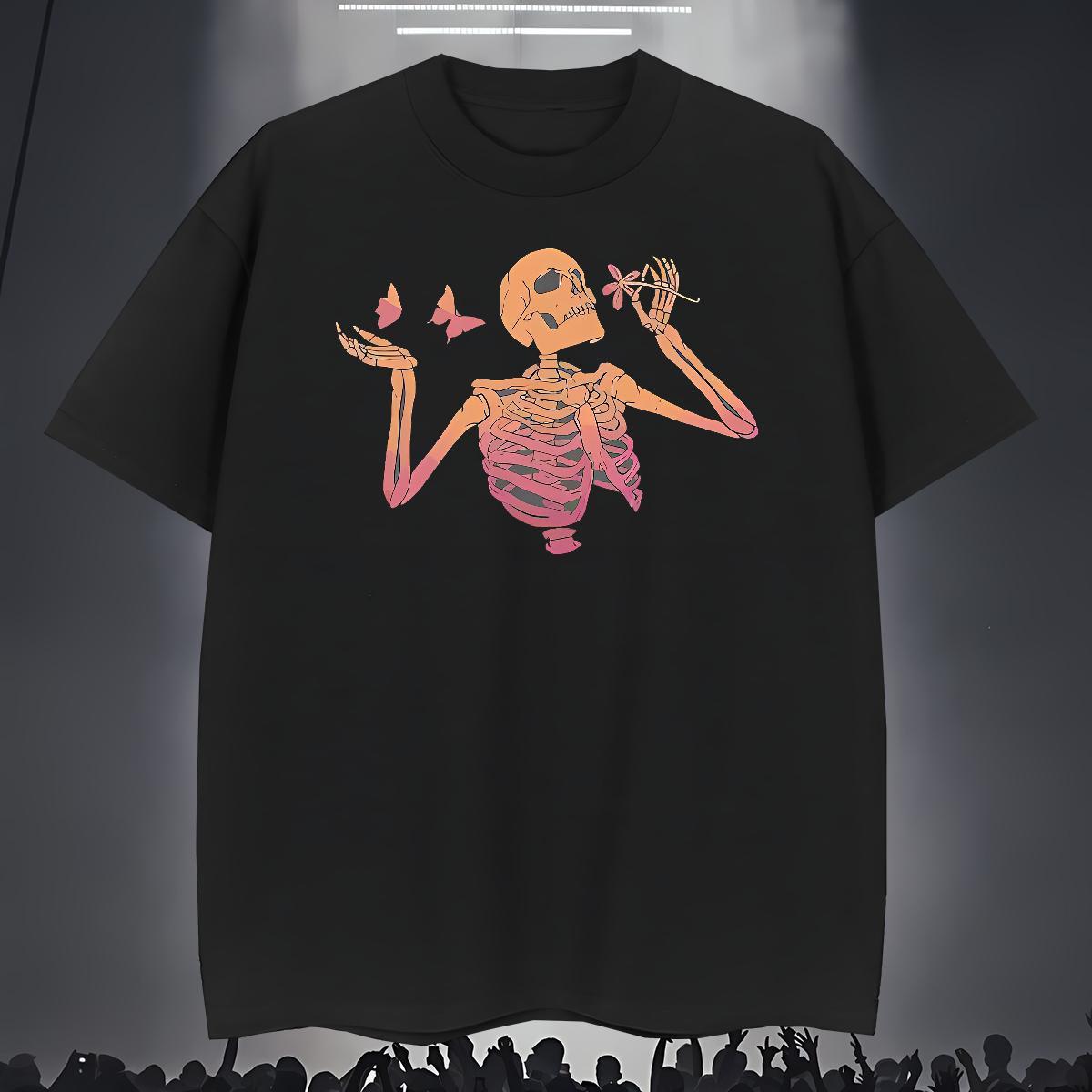 Designer T Shirt For Man 100% Cotton 230g butterfly High Street Hip Hop Graphic Breathable Short Sleeve Men Tees Custom Tshirts