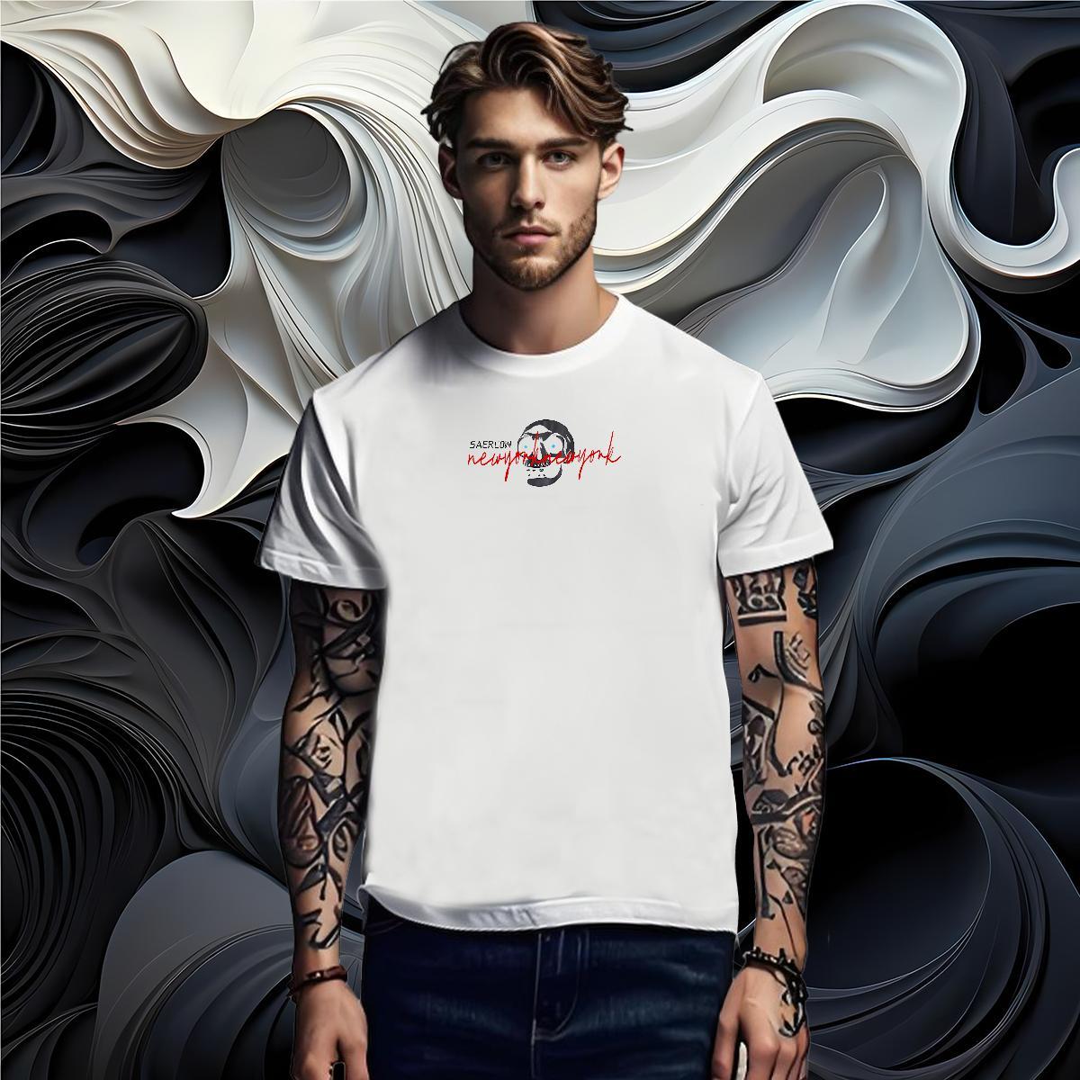 Loose Fit T-Shirts 100% Cotton 230g skull Daily Outfit DIY Logo Oversized Breathable Soft Men Tshirts 2024 Tee Shirt