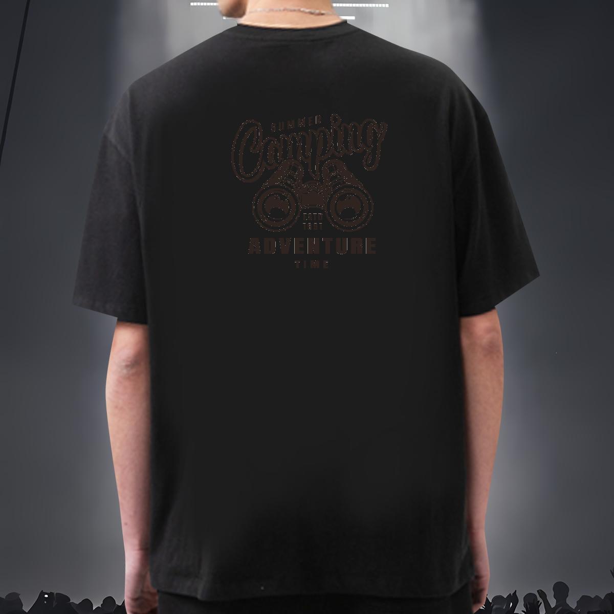 TOP Quality T-Shirts 230g 100% Cotton tool Street Black White Breathable Tshirt for Man Woman New Designer Tops Shirt
