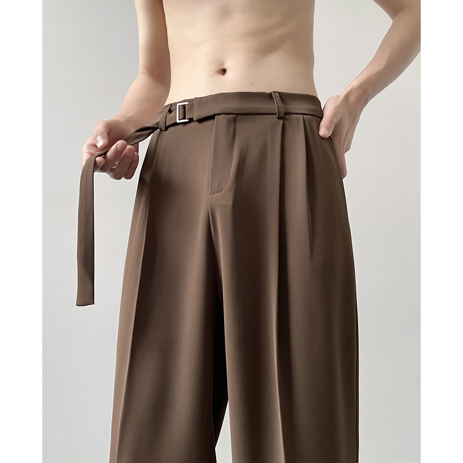 Casual Suit Pants for Men in Spring and Autumn New Style Light Luxury High-end Hanging Style Loose Straight Leg Wide Leg Long Pants