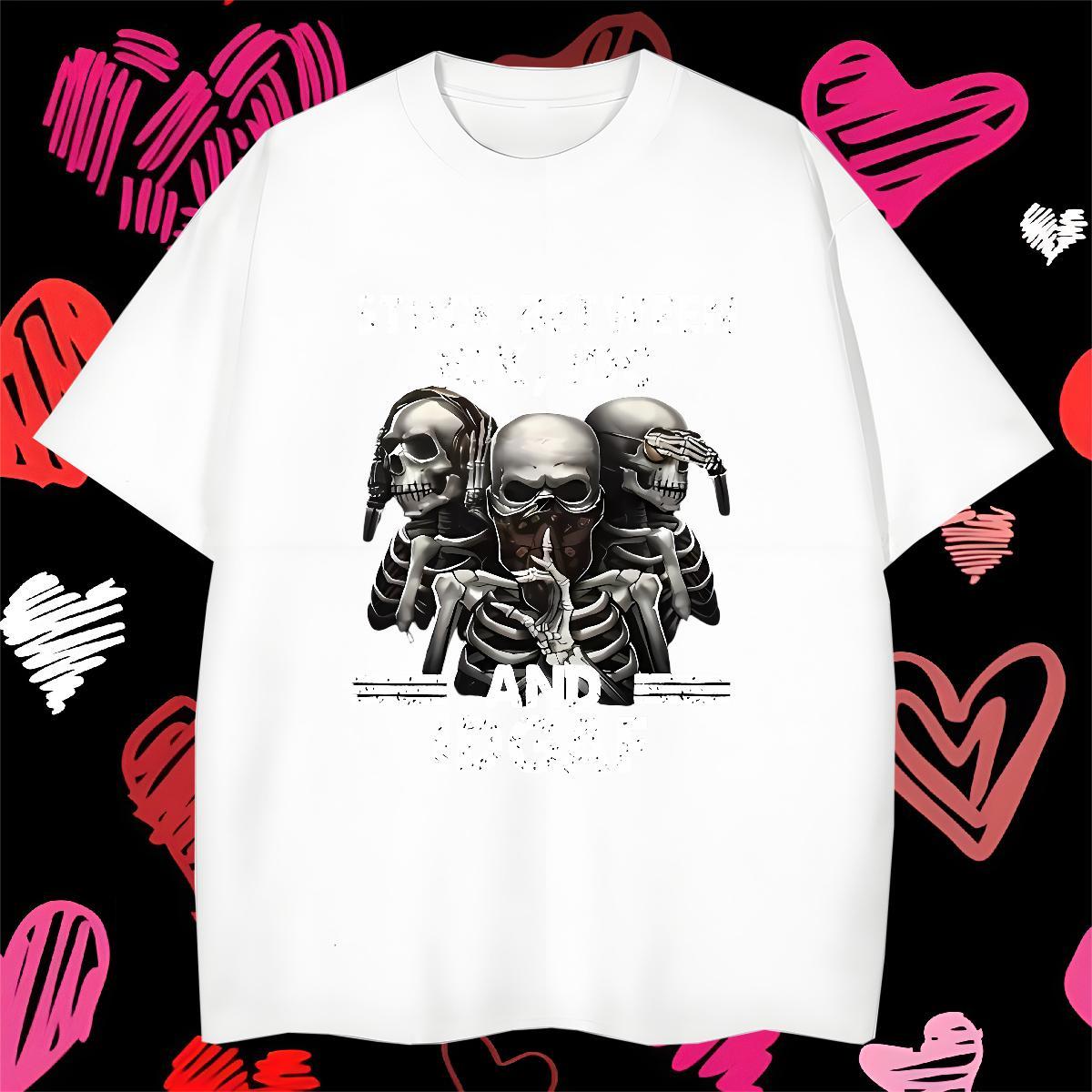 Brand Man T Shirts 100% Cotton 230g skull Daily Outfit Asian Size Short Sleeve Soft Couples T Shirts Designer Fashion Tees