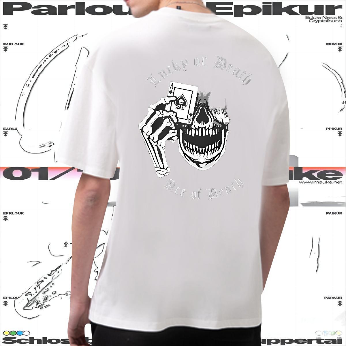 Loose Fit Man T Shirts 230g Pure Cotton halloween Hip Hop Street Anime Print O Neck Short Sleeves Men Tshirts 2024 Designer Tees Shirts