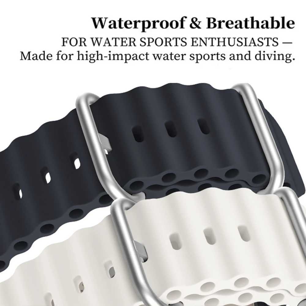 Strap For iwatch Band 44mm 49mm 40mm 45mm 41 38 Accessorie Correa Silicone Bracelet iWatch Ultra 2 serie 7 6 se 8 9 Z240824