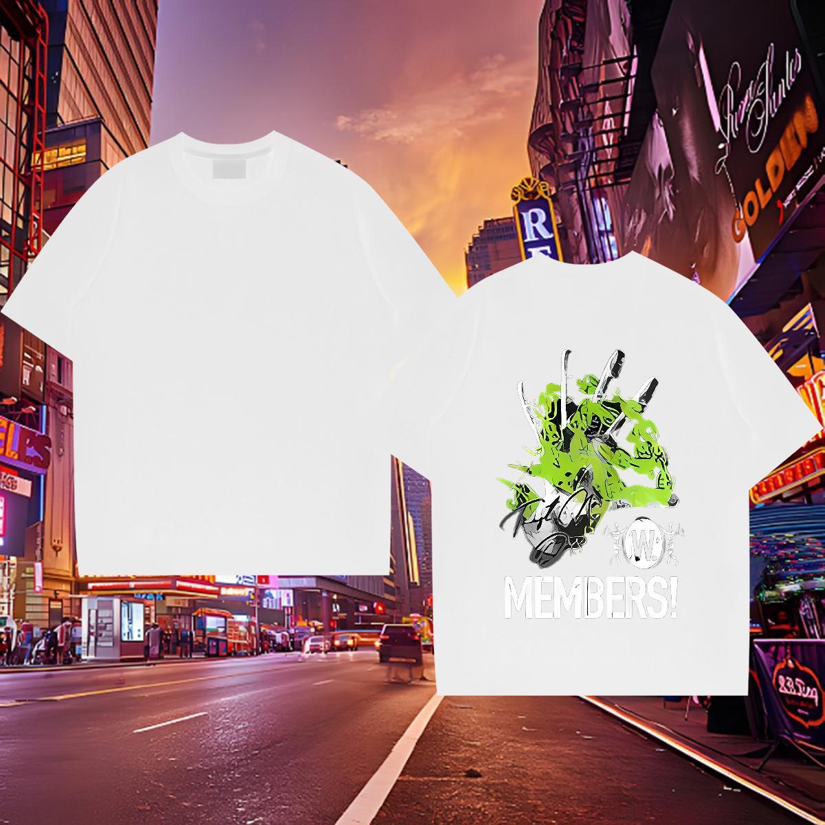 Loose Fit Mens T Shirts 230g Cotton letter Outdoor DIY Anime Short Sleeve Soft Men Tees Classic Casual Tops Tees