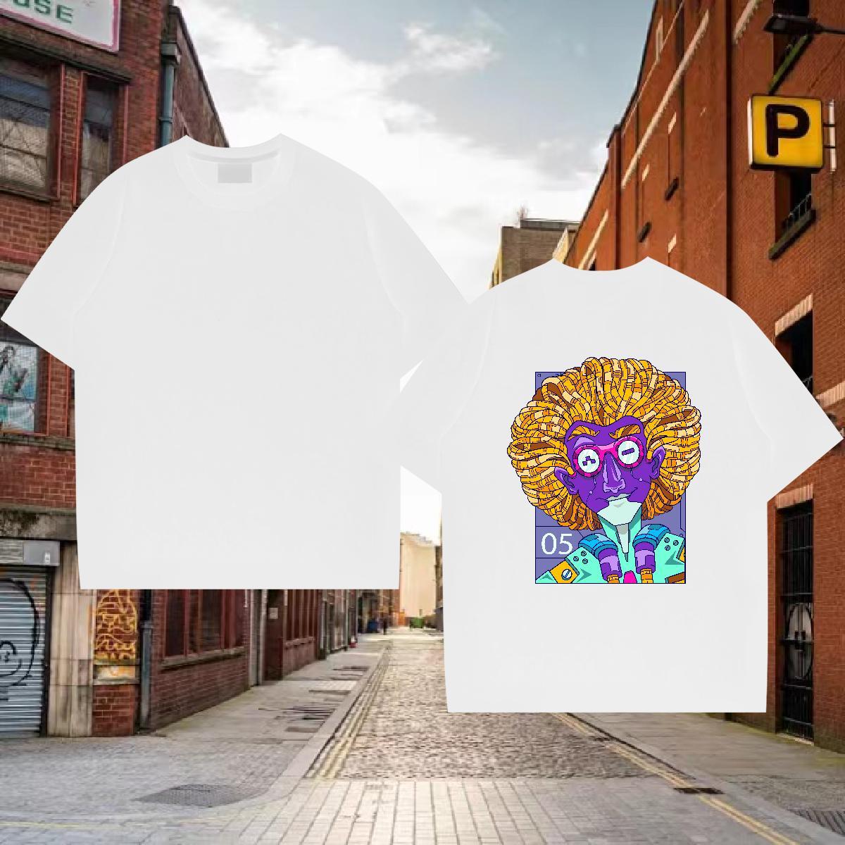 Cool Design Men T Shirts 100% Cotton 230g portrait Sports Casual Customized Print Breathable Soft Men Tshirts DIY Customized Tops Tees