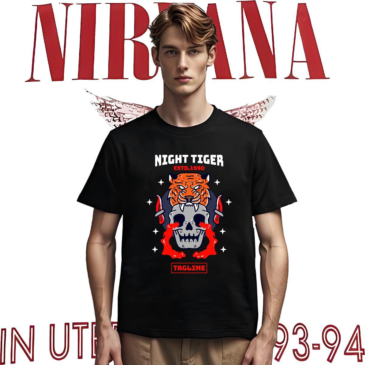 Comfortable T-Shirts for Men 230g Pure Cotton skull Hip Hop Street Cartoon Print Breathable Short Sleeve Men Tshirts New Arrival Clothings