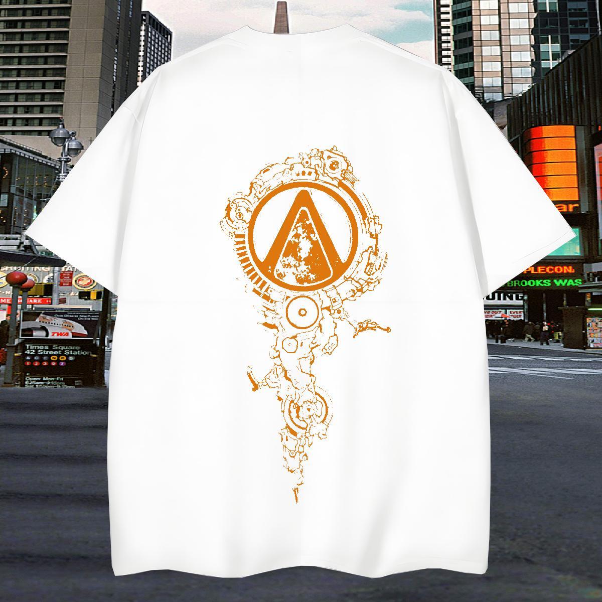 High Quality T shirt 230g Cotton eye of the devil High Street Hip Hop Floral Print Breathable Soft Men Tees 2024 Designer Polos