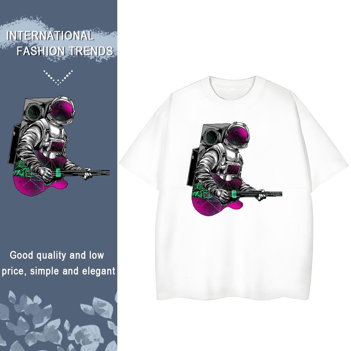 Designer Woman Tshirt 230g Cotton universe Hip Hop T-Shirts Breathable Short Sleeve Cartoon Anime Wear
