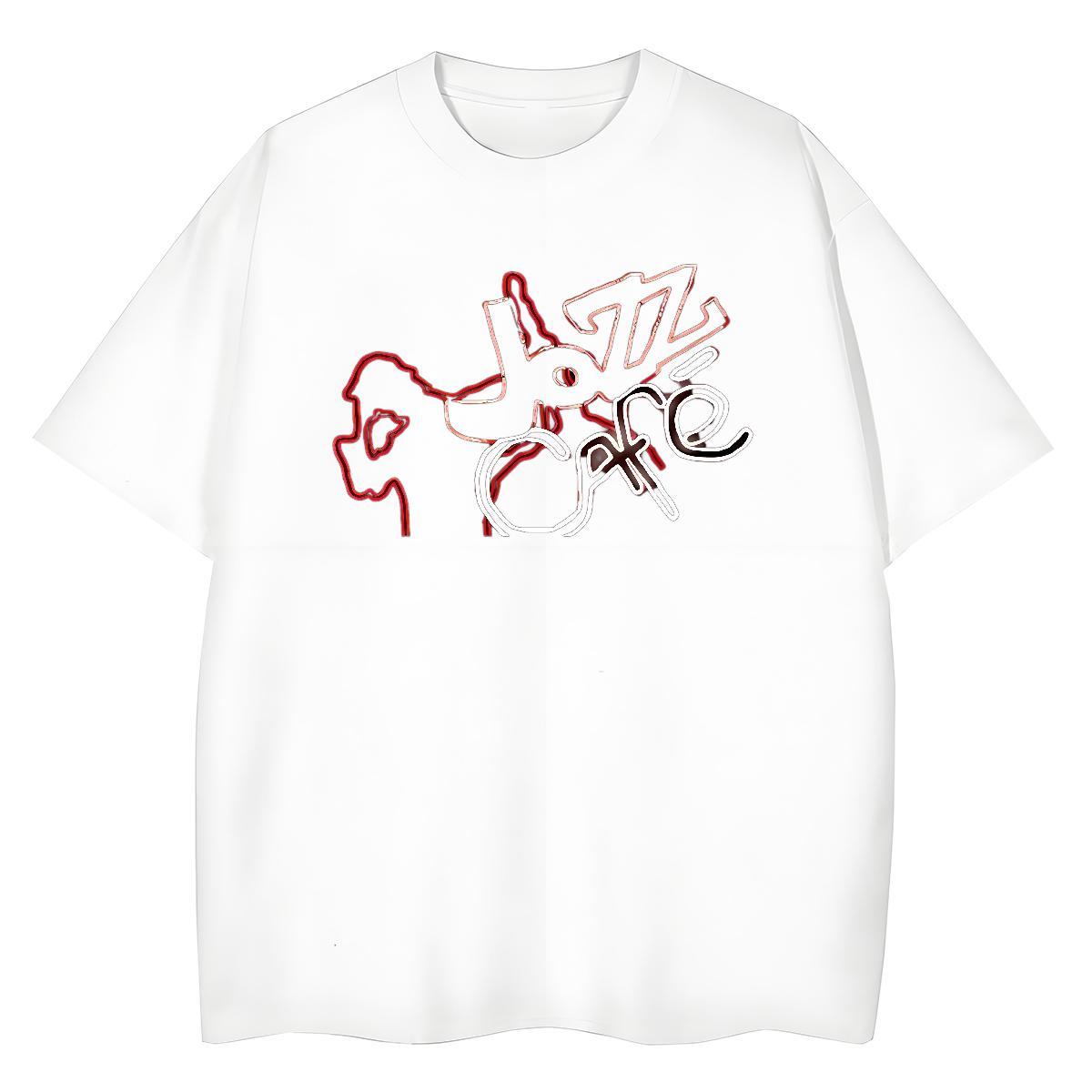 Unisex Tshirt for Man Woman 230g 100% Cotton letter Casual Sport T Shirt For Woman Breathable Soft Anime Tops