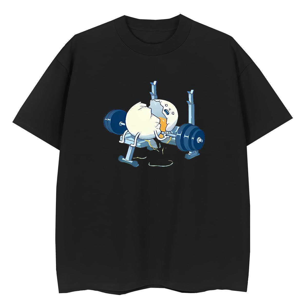 Popular Women Tees 100% Cotton 230g egg High Street Hip Hop T-Shirts for Women Breathable Crew Neck DIY Printed Clothings