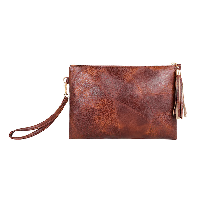 New texture design armpit bag fashionable tassel pleated shoulder bag