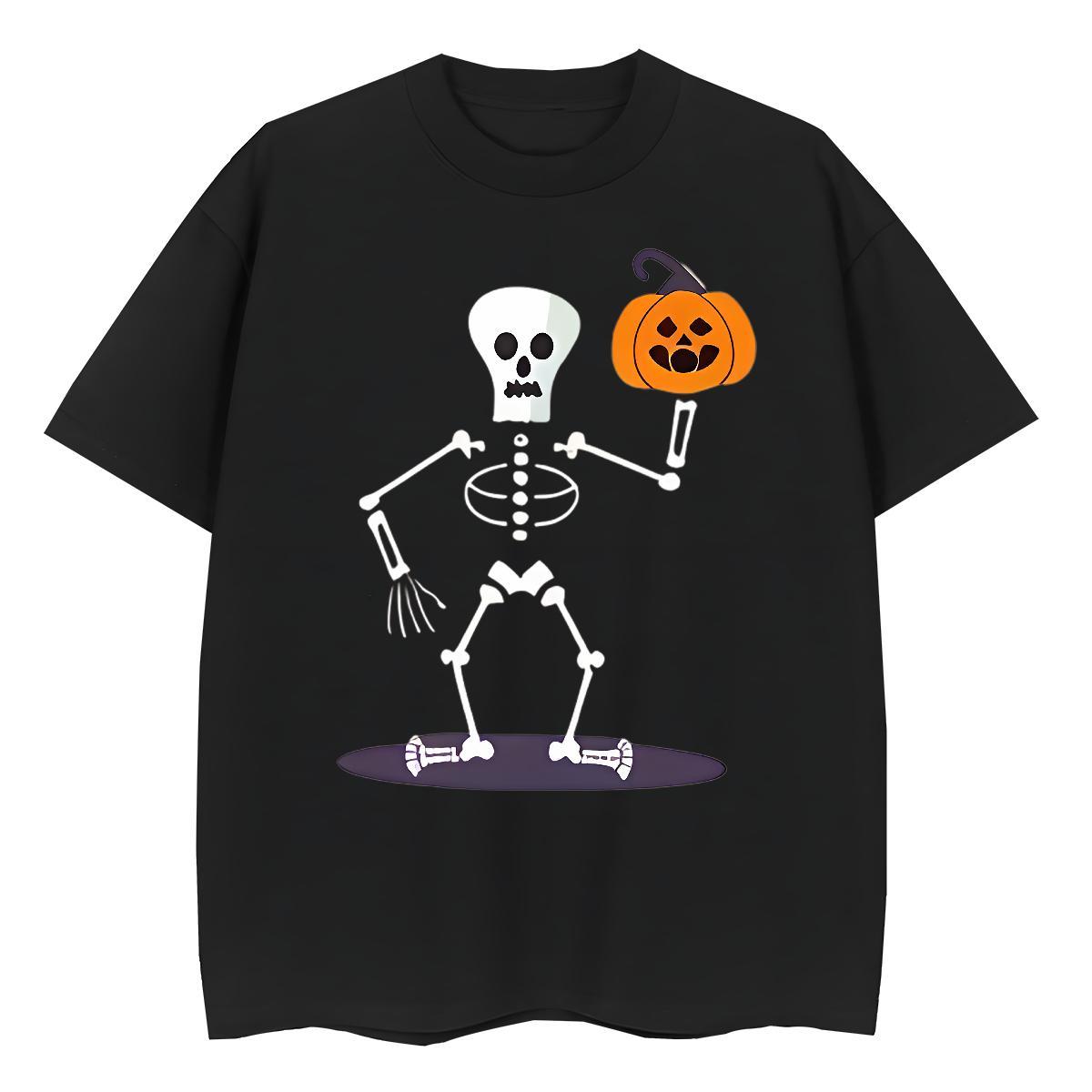 Unisex Men T Shirts 100% Cotton 230g skull Hip Hop Street Anime Pure Cotton Mens Tshirts 2024 Tops