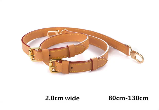 Bag strap 100 Vachetta genuine leather for shoulder messenger bag belt cowskin accessory parts 240824