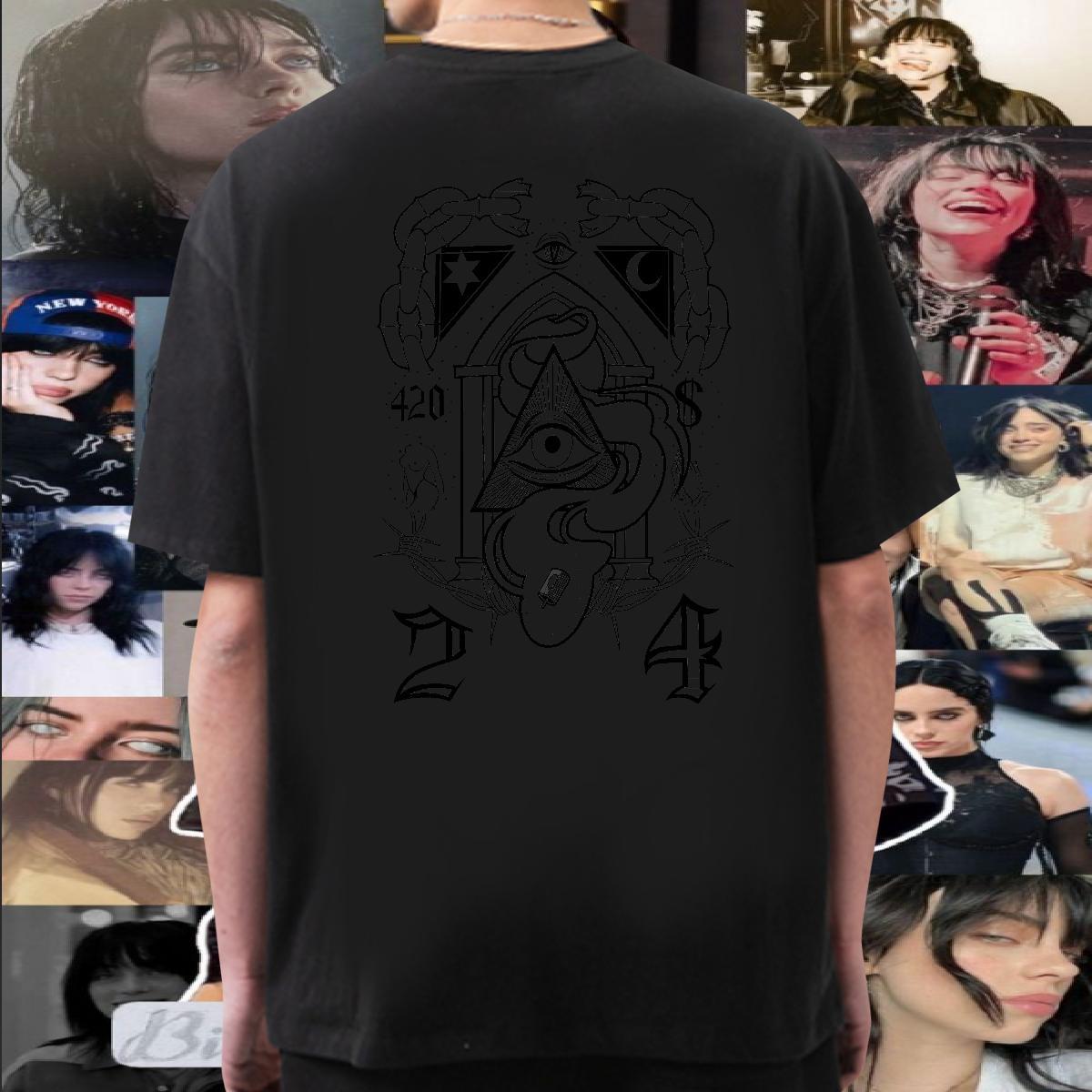 Cool Design Men T Shirts 230g Pure Cotton eye of the devil Casual Custom Big Size Crew Neck Men Tees Factory Direct Clothes