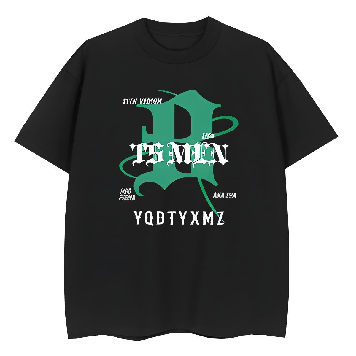 Classic Mens T Shirts 230g Pure Cotton letter Beach DIY Crew Neck Breathable Mens Tshirts Stylist Clothings