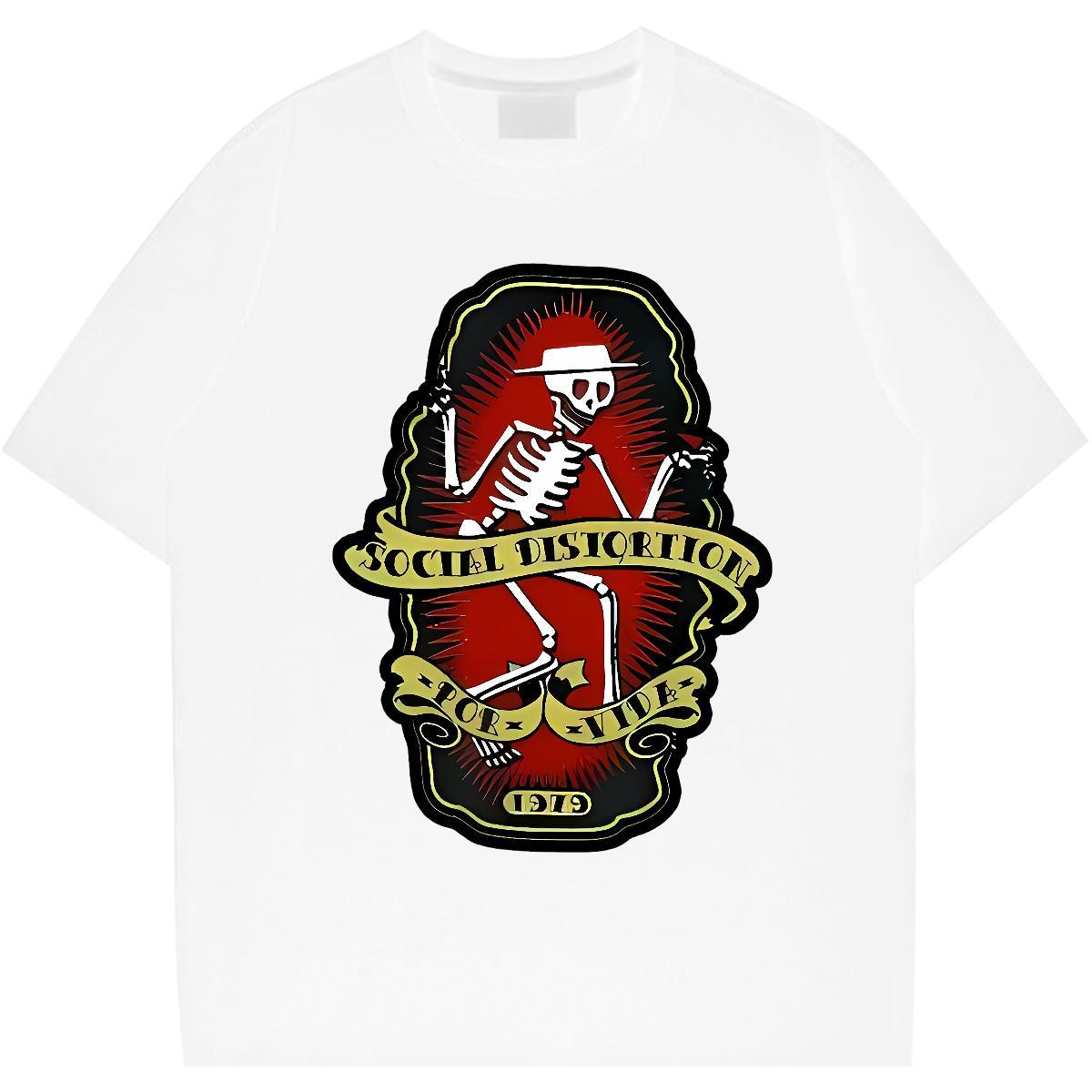 High Quality T Shirt For Man 100% Cotton 230g skull Hip Hop Street Oversized 4XL Breathable Short Sleeve Men Tees Brand Polos
