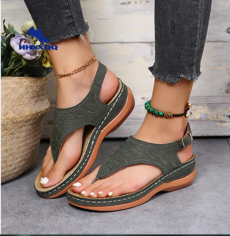 Autumn Wedges Womens High Heel Sandals Summer Shoes Flip Flop Chaussures Womens Platform Sandals Plus Size 35-43 240823