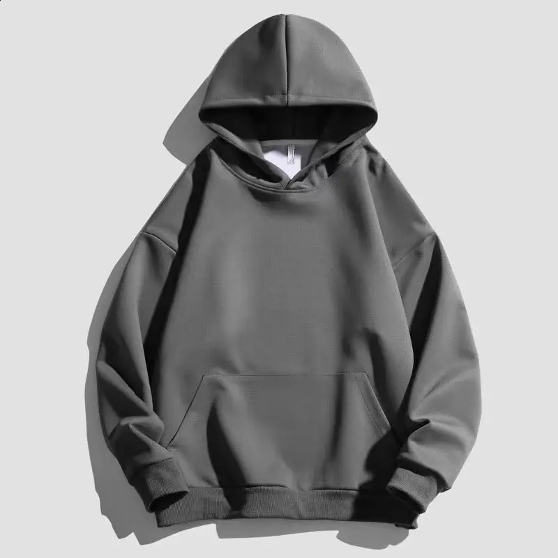Y2K Solid Color Hoodies Outdoor Street Mens Womens Fashion Oversize Retro Casual Cotton Hooded hoodie the four seasons 240824