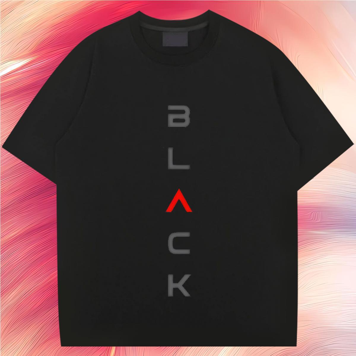 Cool T Shirt For Man 100% Cotton 230g letter Street Wear DIY Anime Crew Neck Men Tops Tees 2024 Designer Clothings
