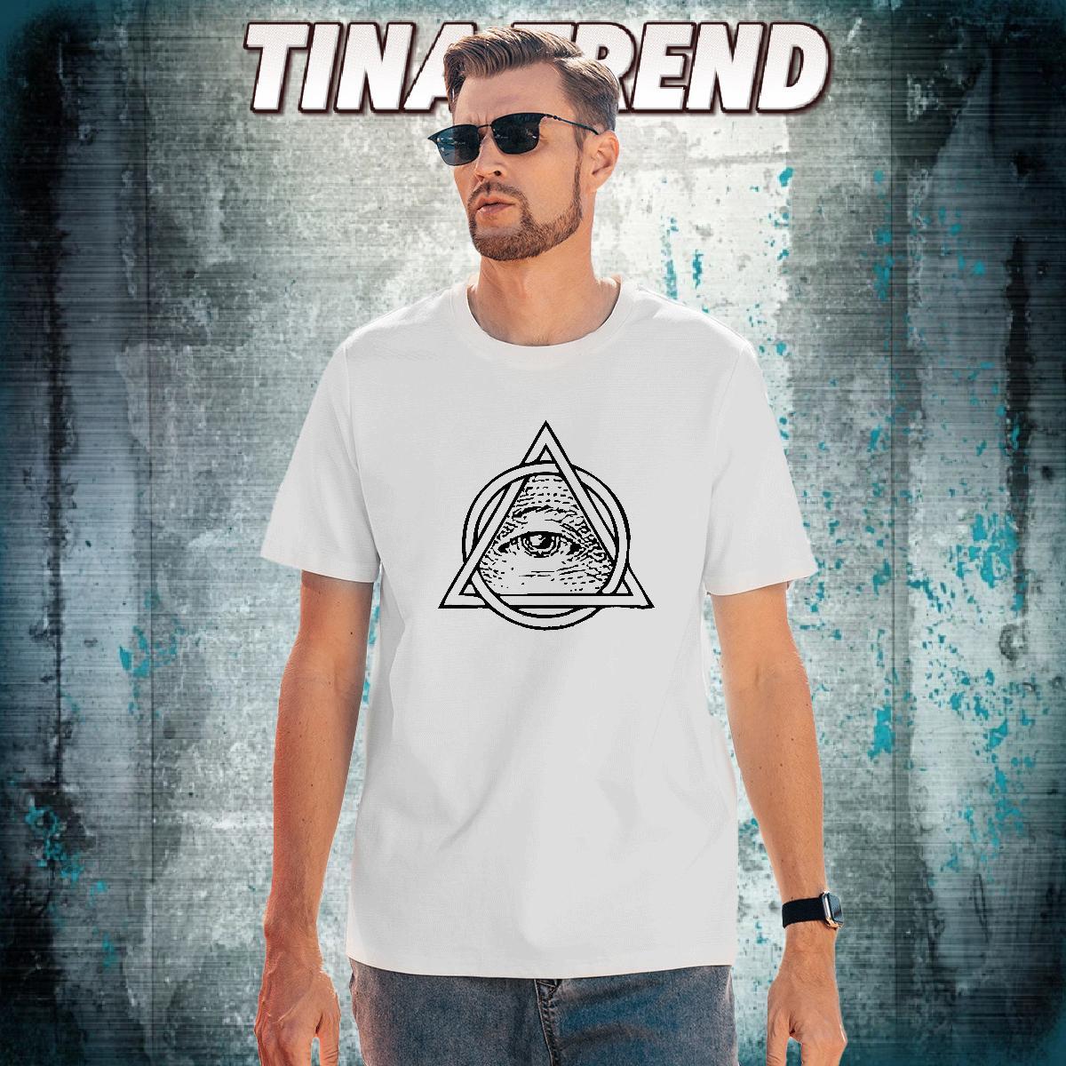 Unisex T shirt 100% Cotton 230g eye of the devil Summer Casual DIY Logo Oversized Breathable Crew Neck Men Tees Customized Tops