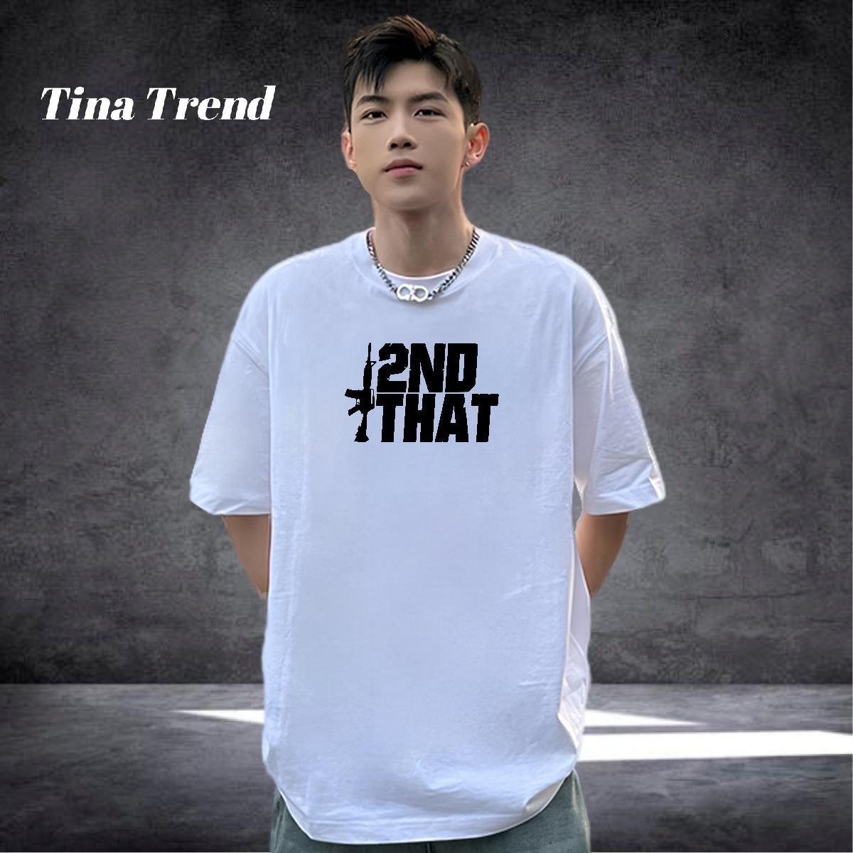 Popular T Shirts Men 230g 100% Cotton letter Hip Hop Custom Cartoon Crew Neck Men Tshirts 2024 New Tops Tees