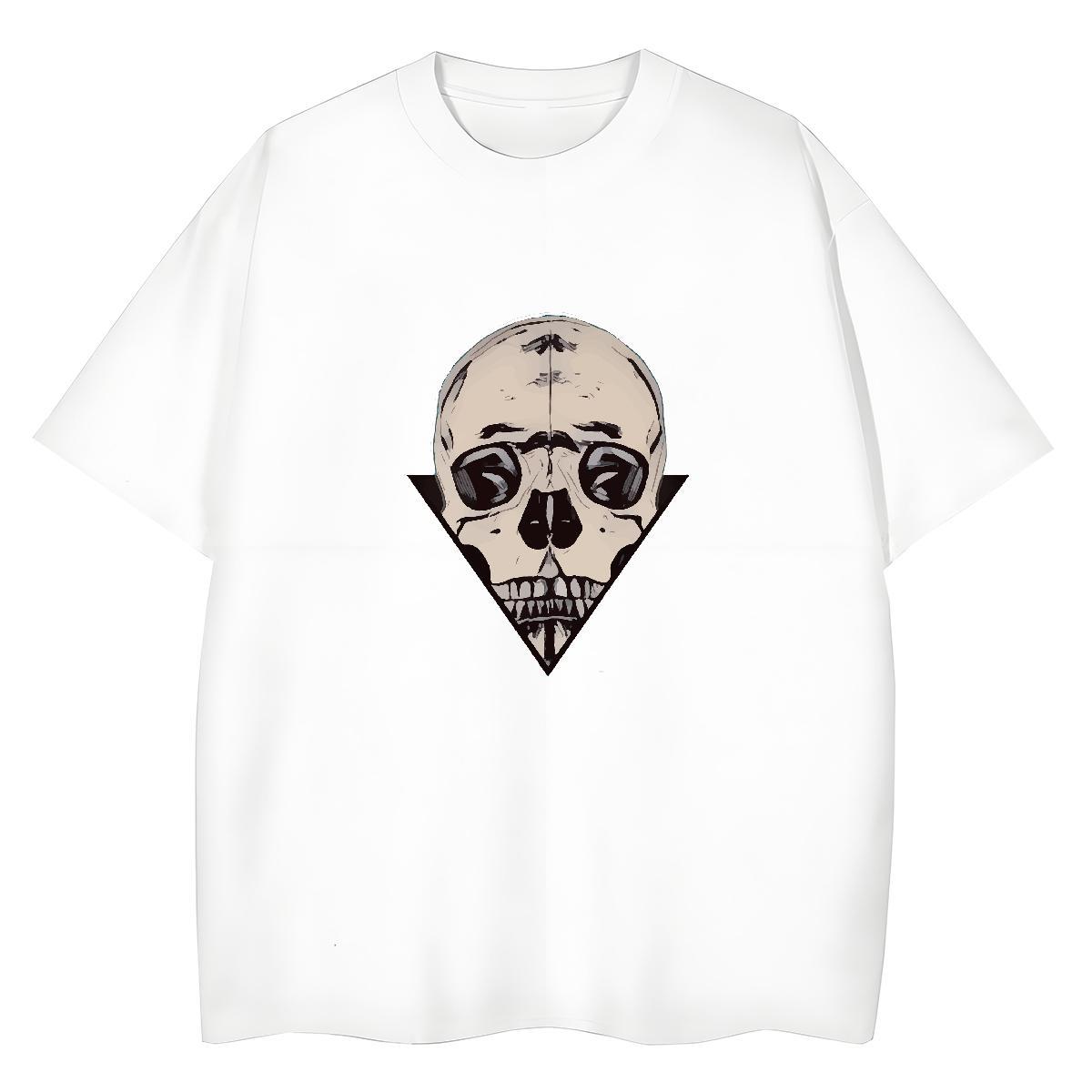 Designer T Shirts Men 100% Cotton 230g skull Street Custom Anime Pure Cotton Tshirts Designer Fashion Clothings