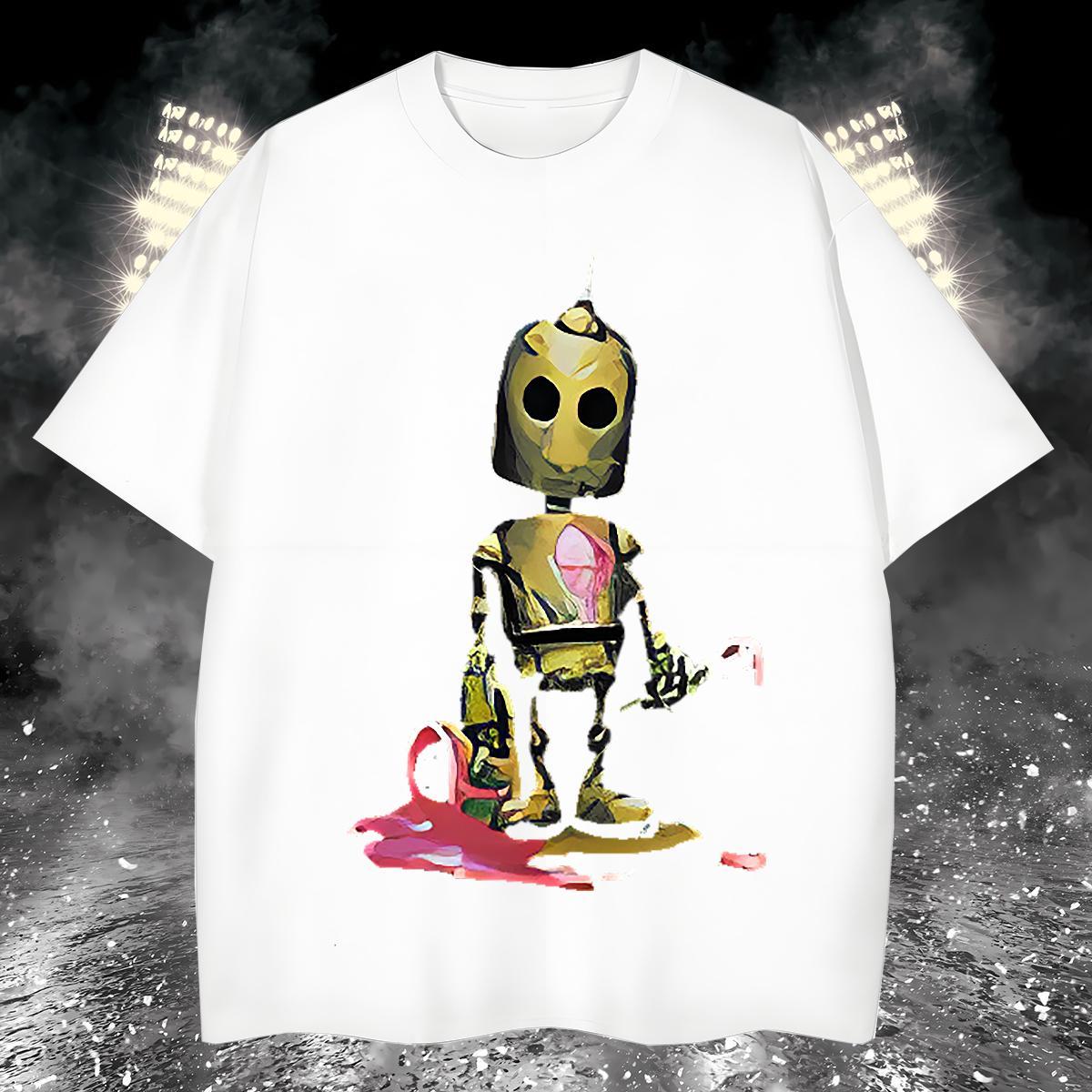 Popular T-Shirts 230g 100% Cotton skull Hip Hop Street DIY Crew Neck Couples T Shirts New Arrival Tops