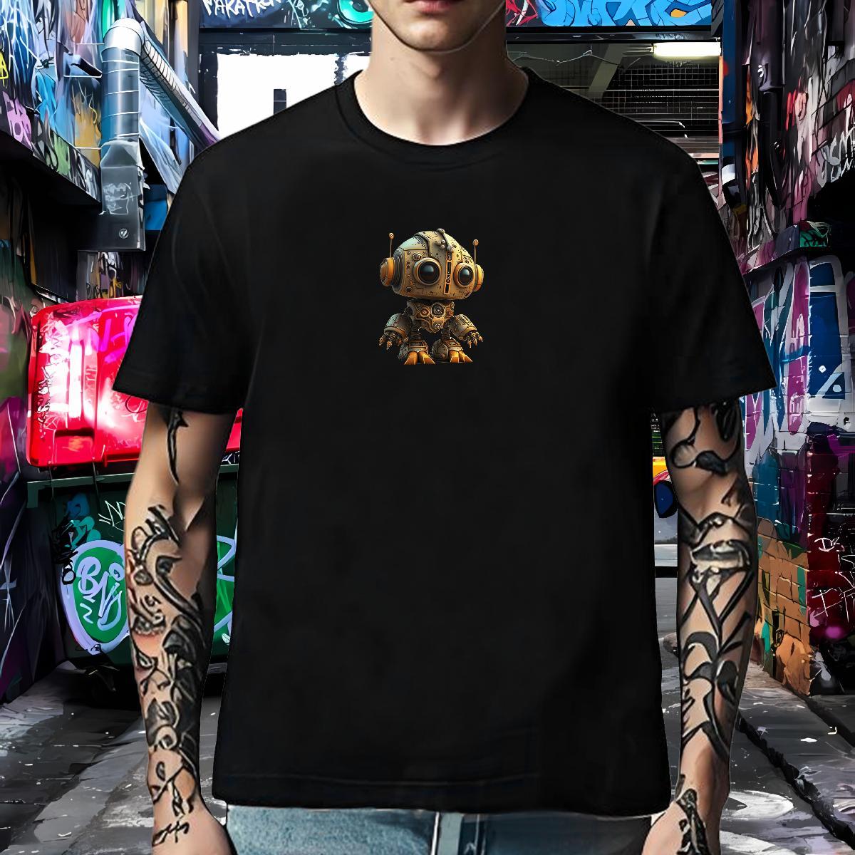 Unisex T Shirt For Man 230g Cotton ET Hip Hop Street DIY Printed Pure Cotton Men Tops Tees 2024 DIY Tee Shirt