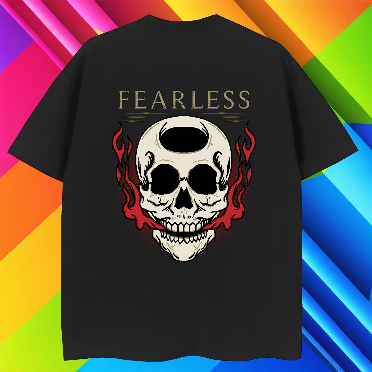 Comfortable T-Shirts 100% Cotton 230g skull Spring Summer Custom Print Oversized Breathable Short Sleeve Men Clothes T-Shirt 2024 Tops Shirt
