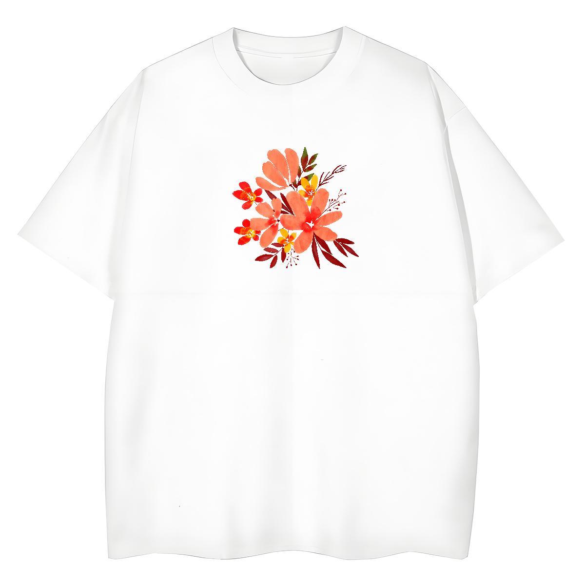 High quality Unisex Tshirts 100% Cotton 230g painting Sport Womens T Shirts Crew Neck Breathable Custom Printed Tees