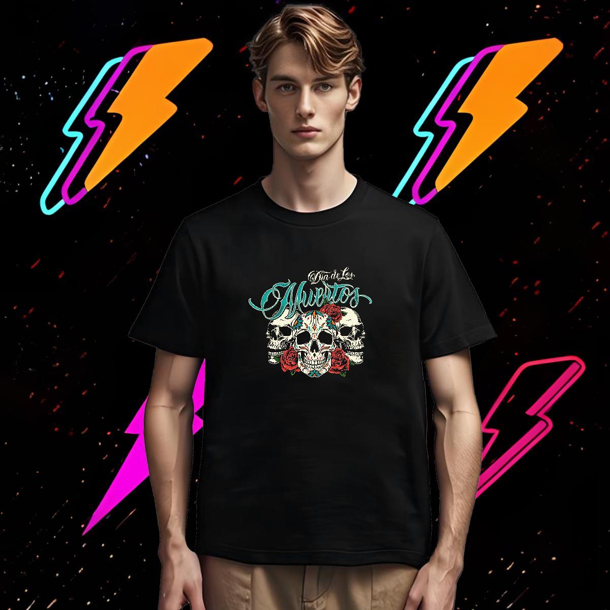 High Quality Men T Shirts 230g 100% Cotton skull Hip Hop Anime Breathable Short Sleeve Couples T Shirts DIY Tshirts