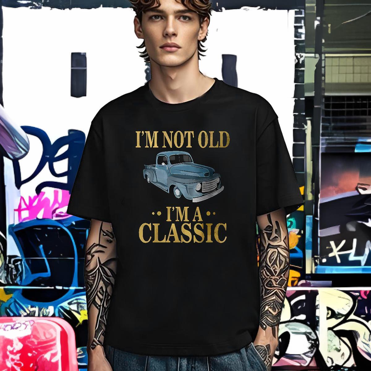 Comfortable Man T Shirts 230g Pure Cotton car High Street Hip Hop Asian Size Crew Neck Tshirt for Man Woman Fashion Casual Clothes
