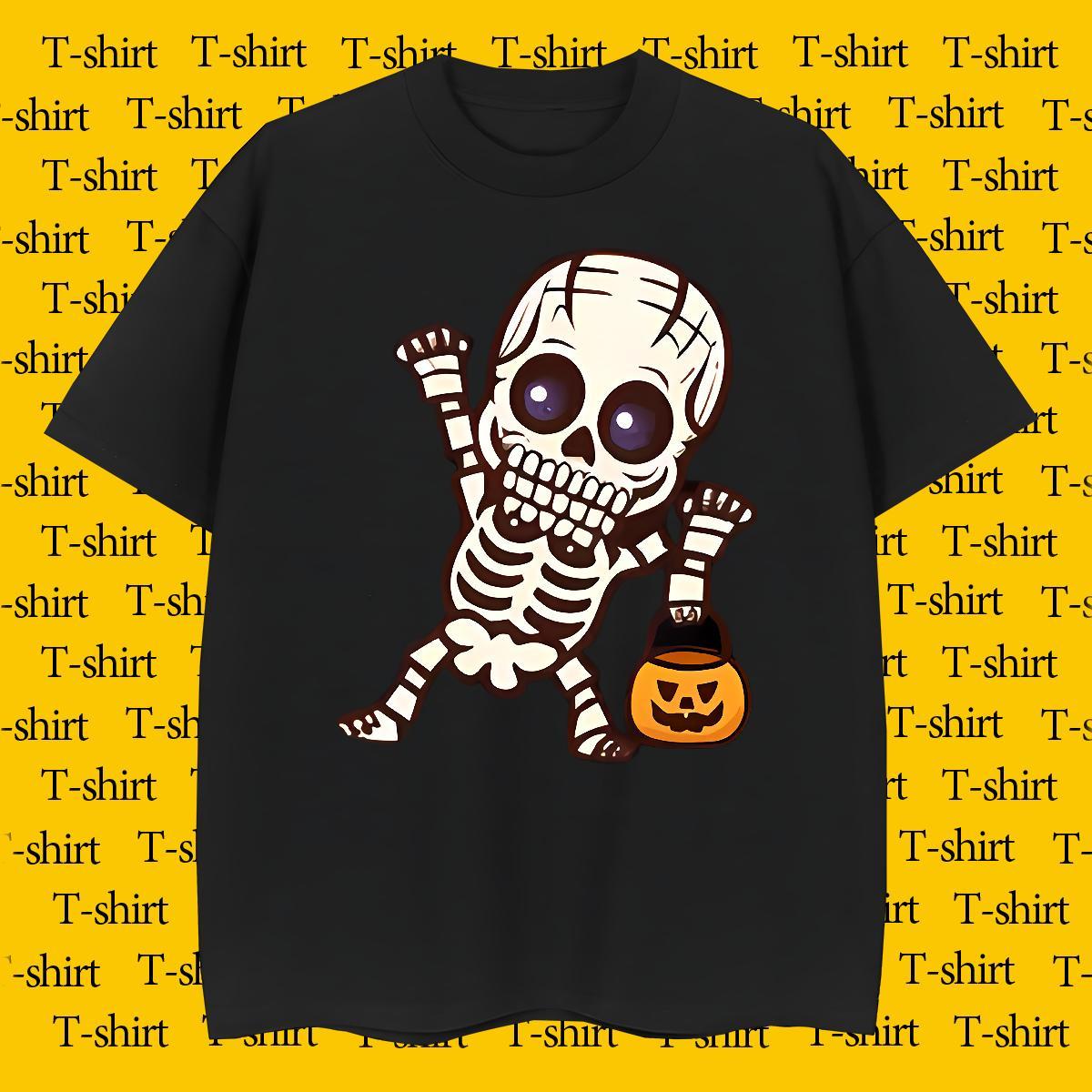 Cool T Shirts Men 230g 100% Cotton skull Casual Beach Customized Print O Neck Short Sleeves Men Clothes T-Shirt Classic Polos