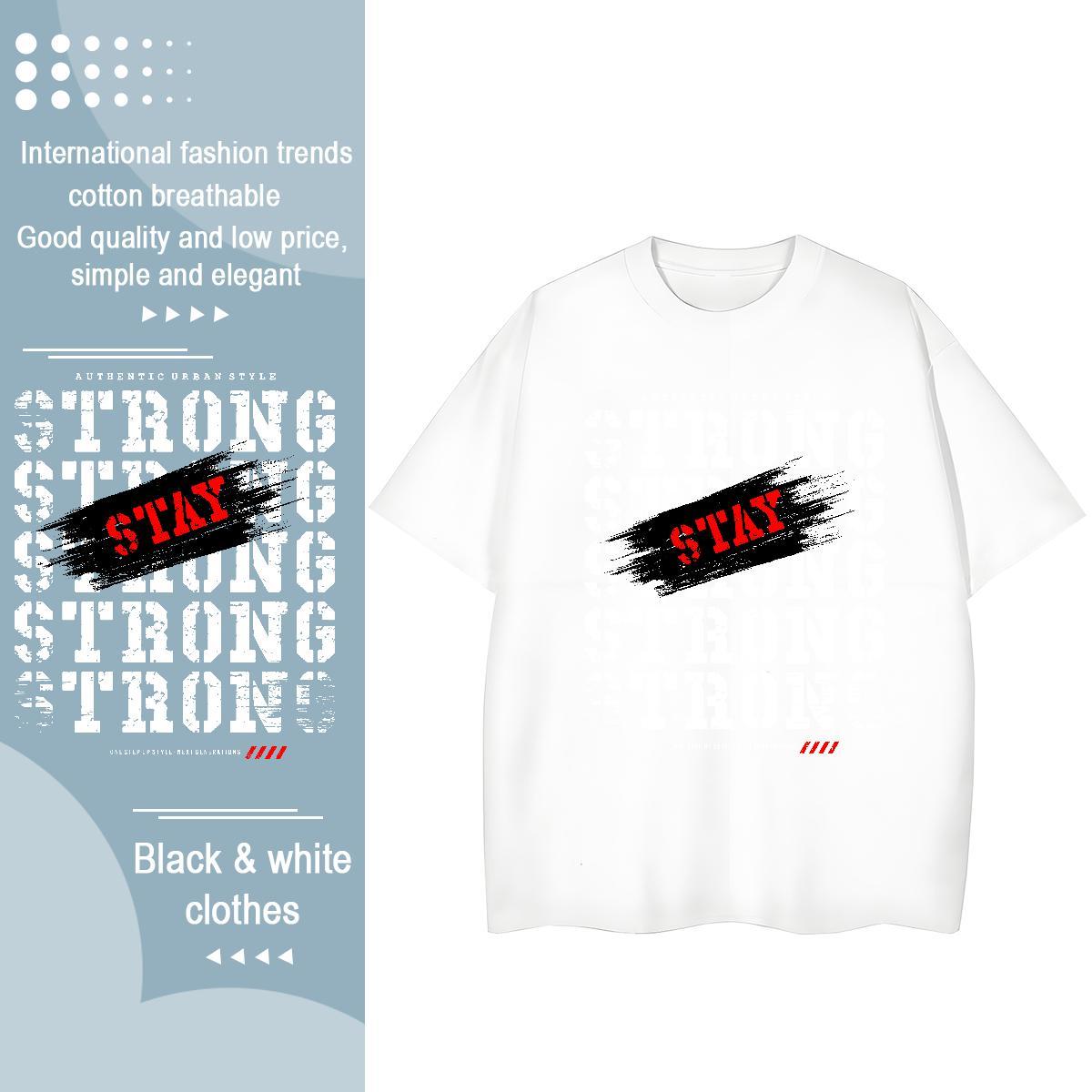 Comfortable T-Shirts 230g 100% Cotton stay Daily Outfit Custom Print Oversized Crew Neck Tshirt for Man Woman Designer Tshirts