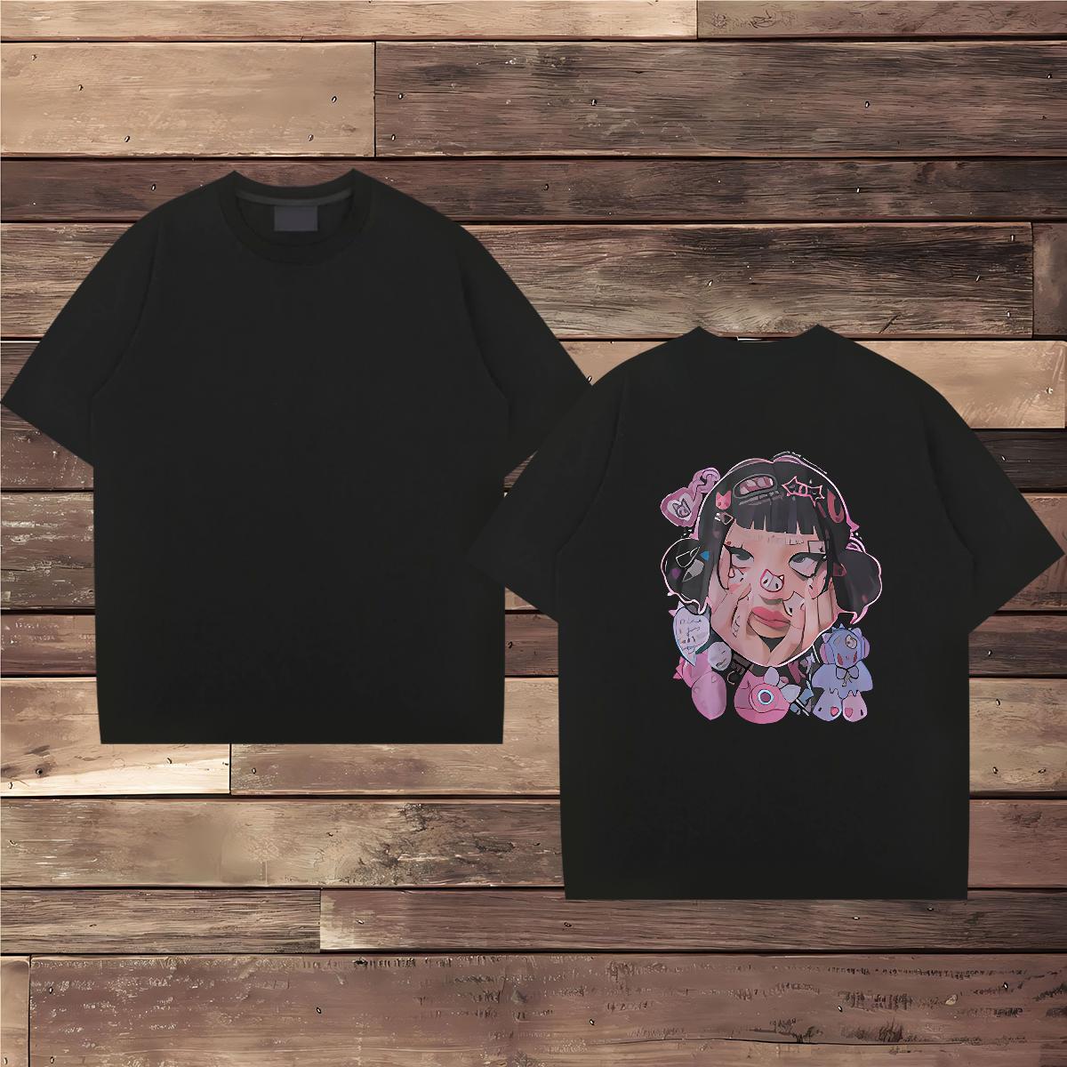 TOP Quality Mens T Shirts 230g 100% Cotton women Street Graphic Breathable Crew Neck Tshirts Factory Direct Tee Shirt