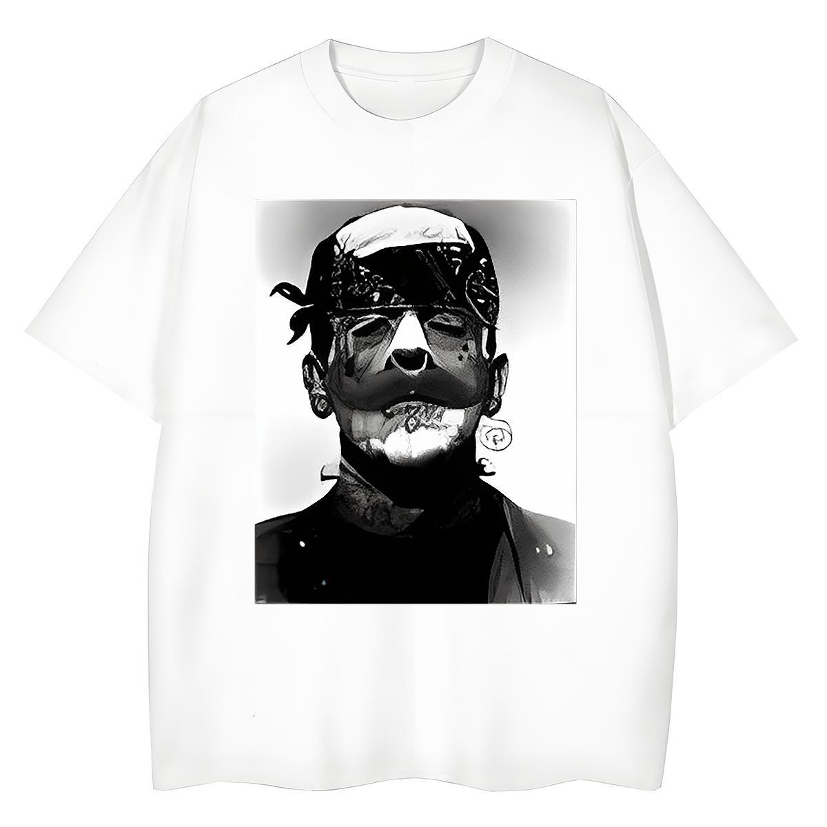 Cool T Shirts Men 100% Cotton 230g portrait Street Casual Custom Printed O Neck Short Sleeves Men Tops Tees Customized Clothings