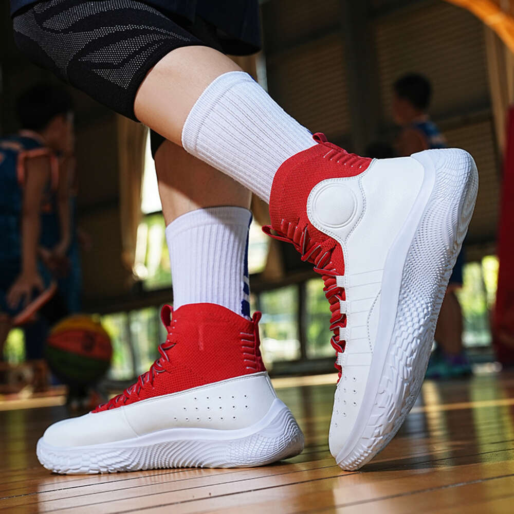 Breathable Lightweight High-Tops for Basketball and Leisure Activities Comfort Meets Style with Woven Design for Casual Running