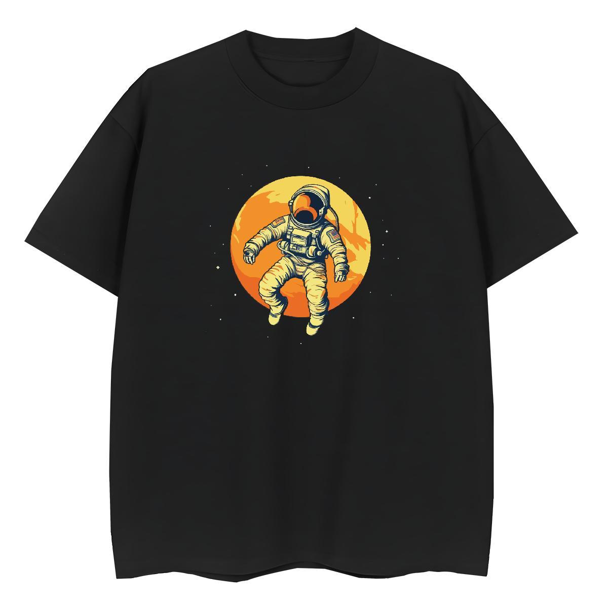 5A Women Tshirts 100% Cotton 230g universe Summer Casual Women T Shirts Breathable Crew Neck Customized Tee Shirt