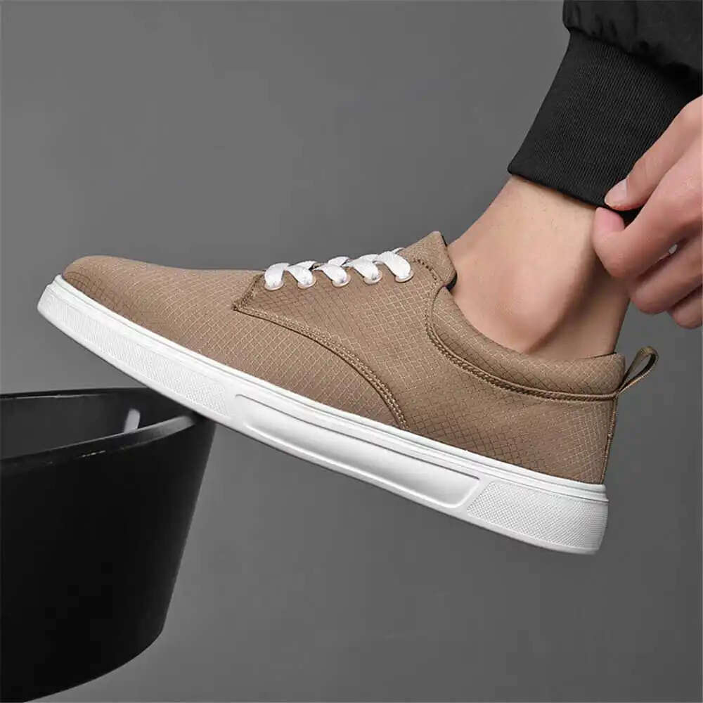 Non-slip 40-45 Vulcanized Shoes Casual Design Beige Men's Sneakers Sports Sapa Loafter Vip Link