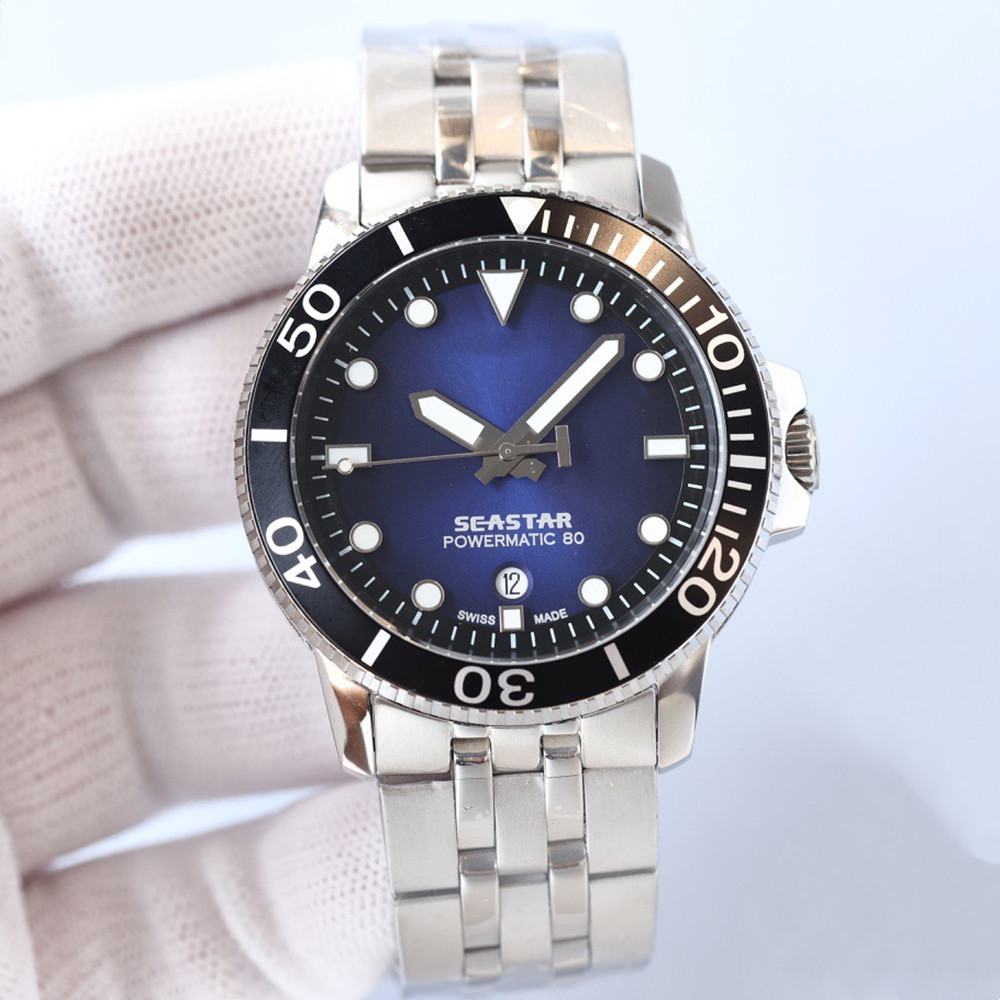 T1204071105100 AAA+ 3A+ Quality Watches 43mm Mens Watch Automtatic Mechanical 2813 Movement Stainless Steel Band With Gift Box Watch