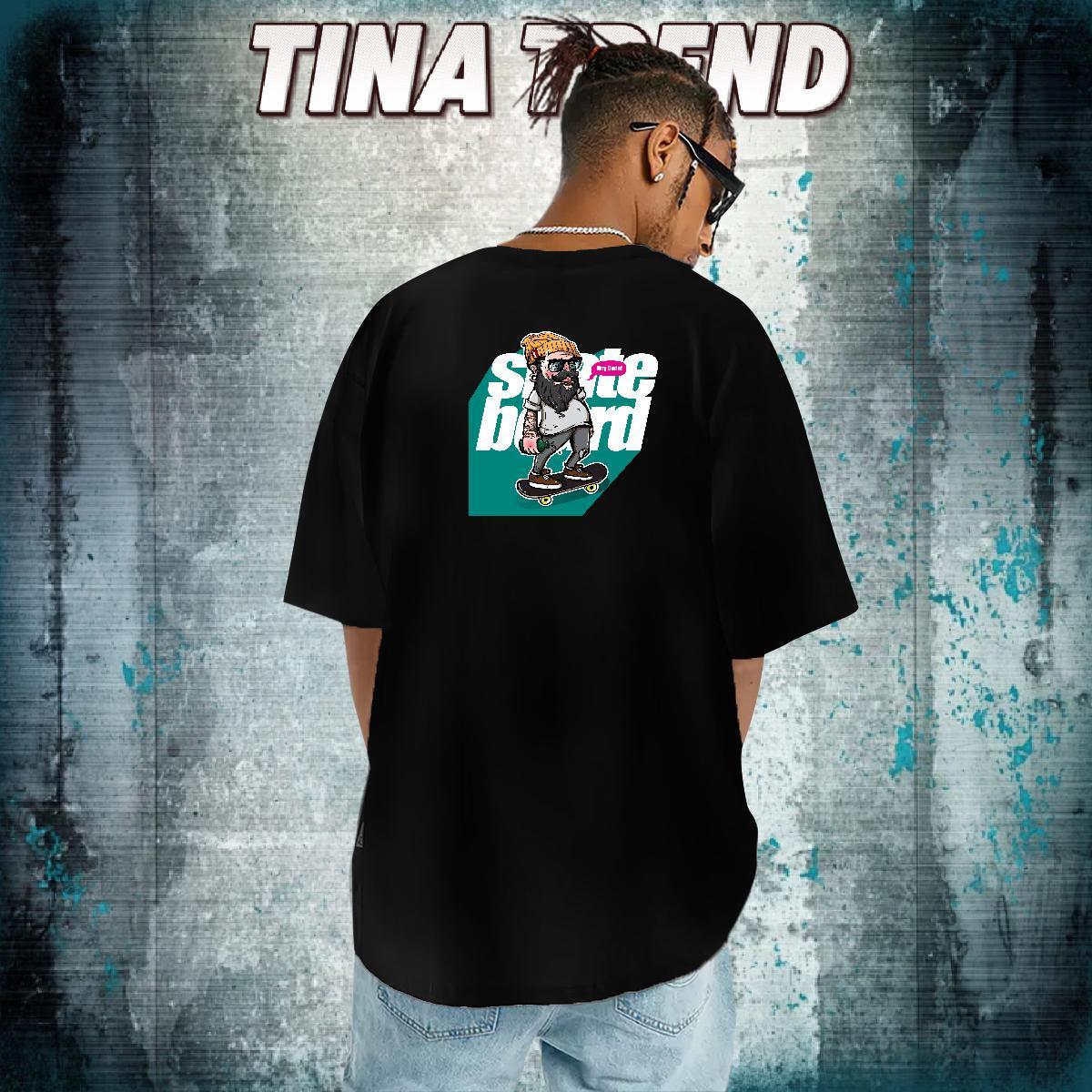 Cool Mens T Shirts 230g Pure Cotton character Spring Summer Black White Crew Neck Breathable Tshirts 2024 Summer Wear