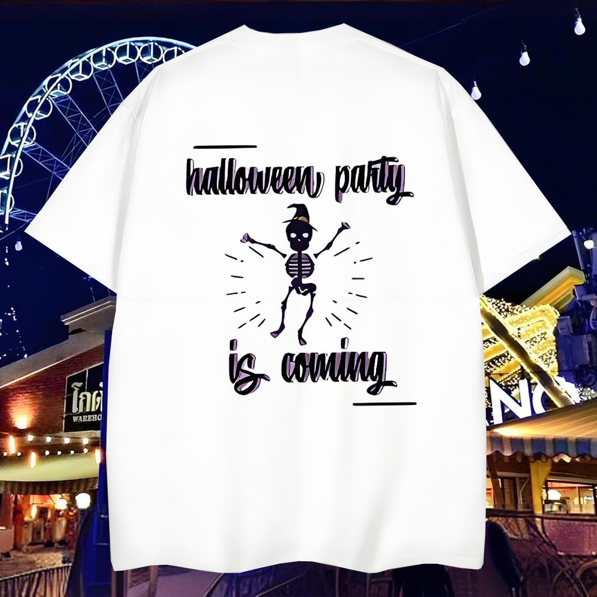 Wholesale T Shirt For Man 230g 100% Cotton skull Hip Hop Street DIY Printed Short Sleeve O-Neck Mens Tshirts New Arrival Tops Shirt