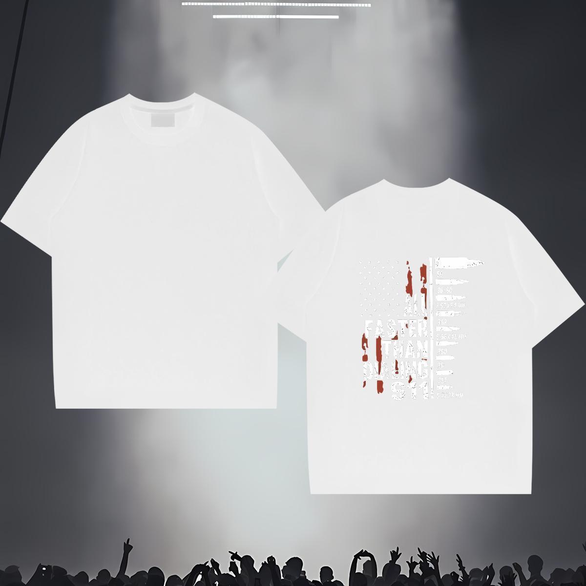 Brand Mens T Shirts 100% Cotton 230g letter Daily Outfit Customized Breathable Men Clothes T-Shirt Fashion Tops Tees