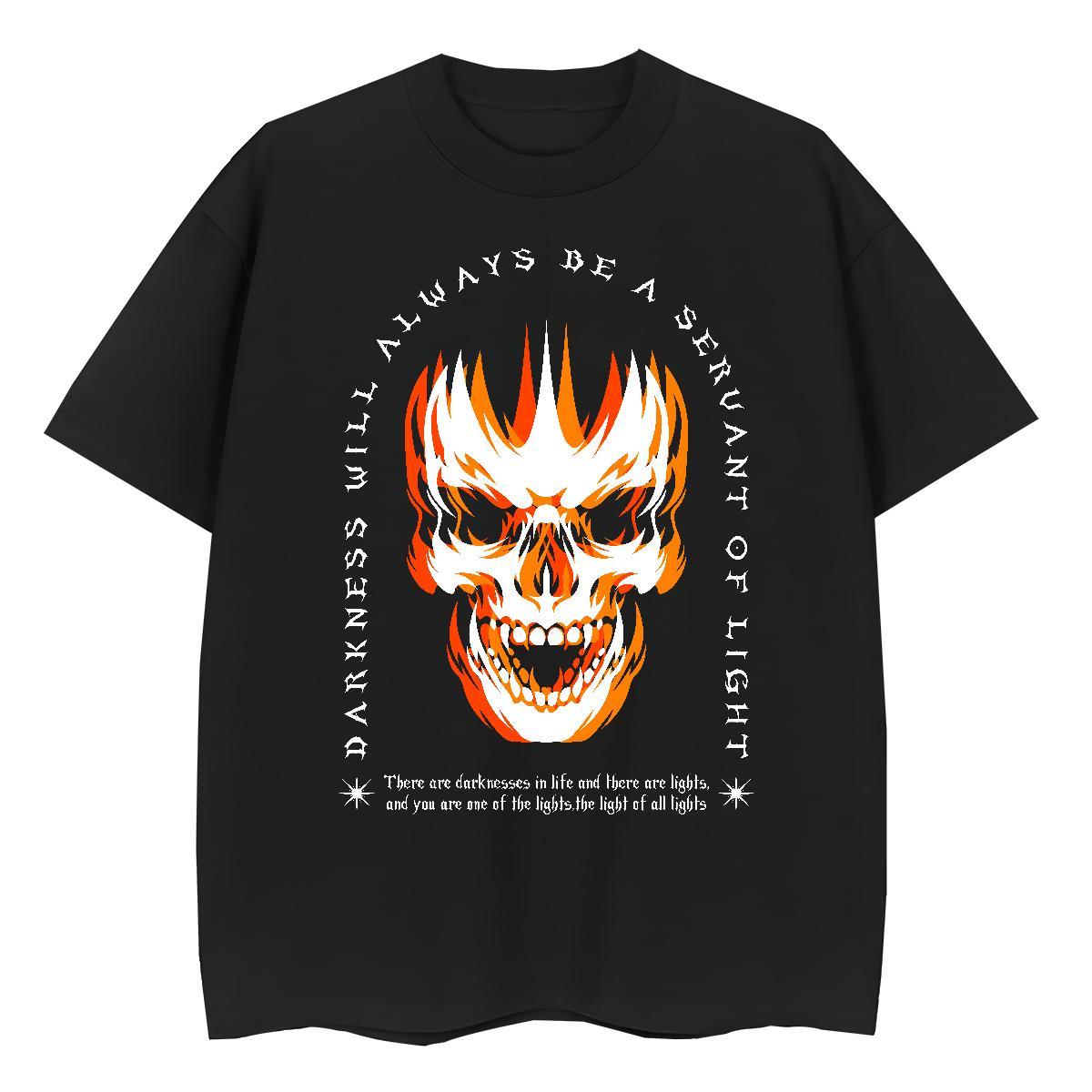 Brand T-Shirts 100% Cotton 230g skull Anime Printing Street Plus Size Custom Crew Neck Mens Tshirts Stylist Clothings